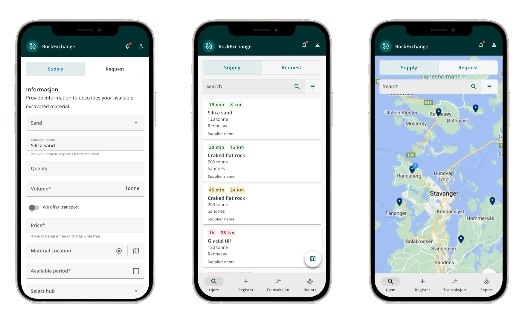 The RockExchange app